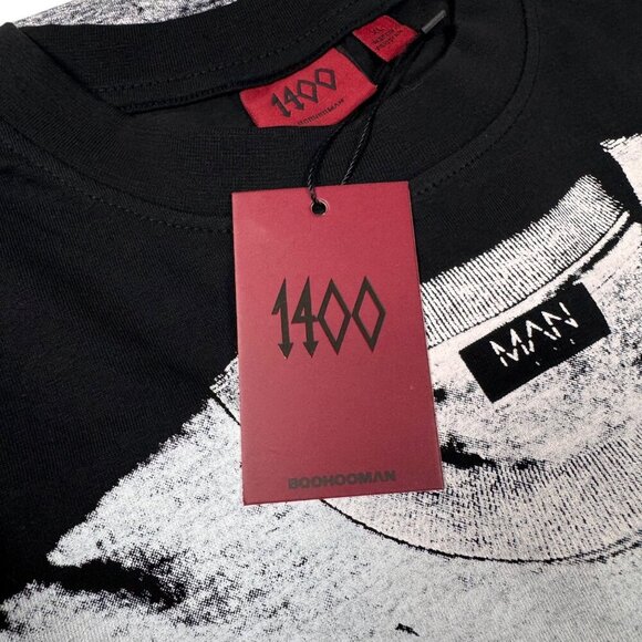 NWT Trippie Redd 1400 Graphic T-Shirt Sz.XL Black Short Sleeve Oversized Y2K - Picture 8 of 8